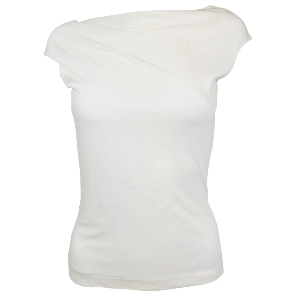 Pre-owned Max Mara Silk Blouse In White