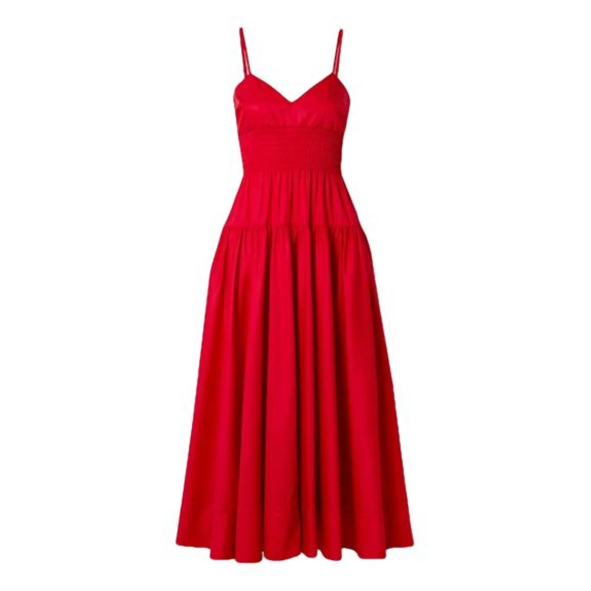 Pre-owned La Ligne Mid-length Dress In Red