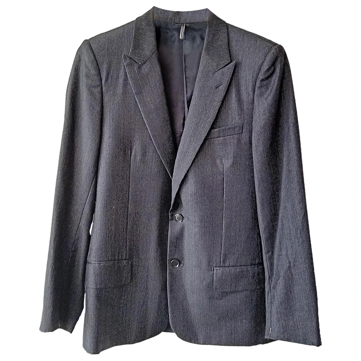 Pre-owned Dior Wool Suit In Anthracite