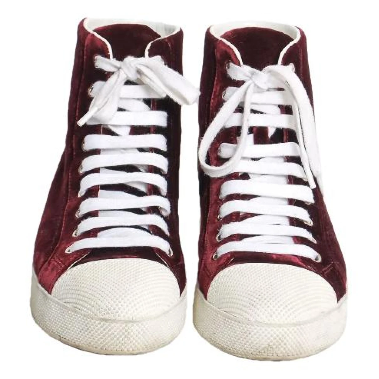 Pre-owned Prada Velvet Trainers In Other