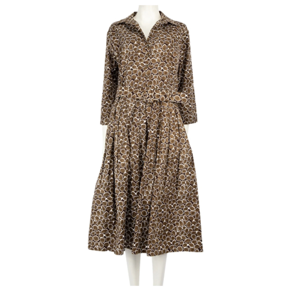 Pre-owned Samantha Sung Mid-length Dress In Brown