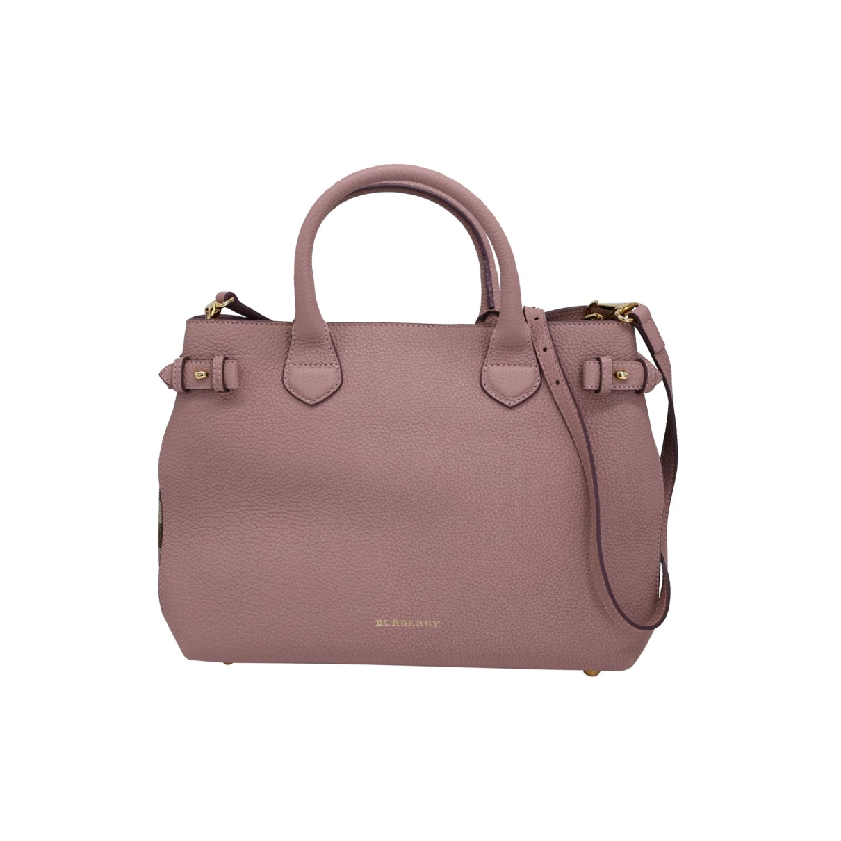 Pre-owned Burberry Leather Bag In Pink