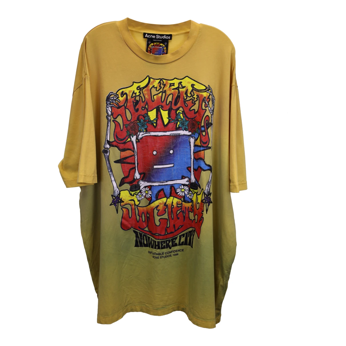 Pre-owned Acne Studios T-shirt In Yellow