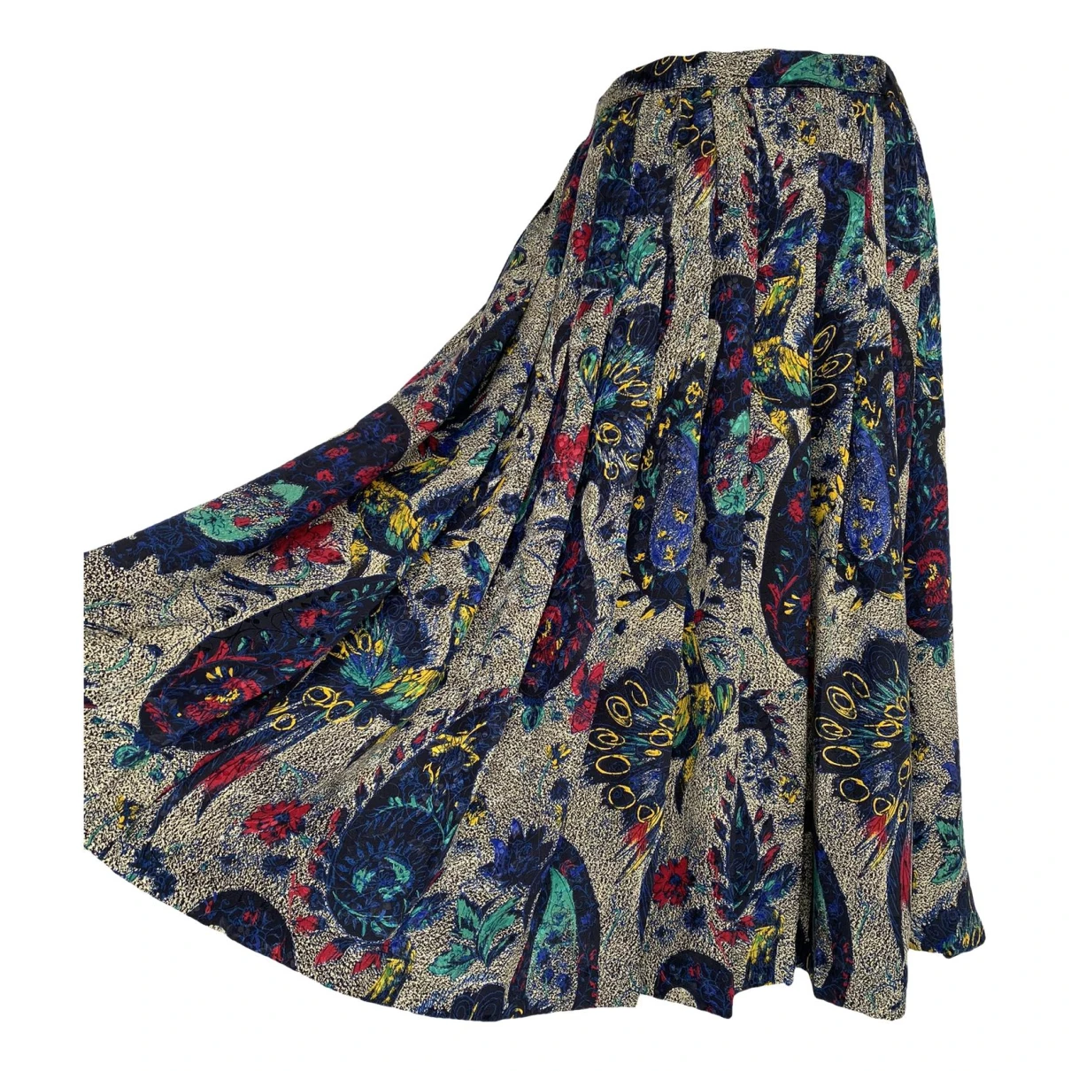Pre-owned Aspesi Silk Mid-length Skirt In Multicolour