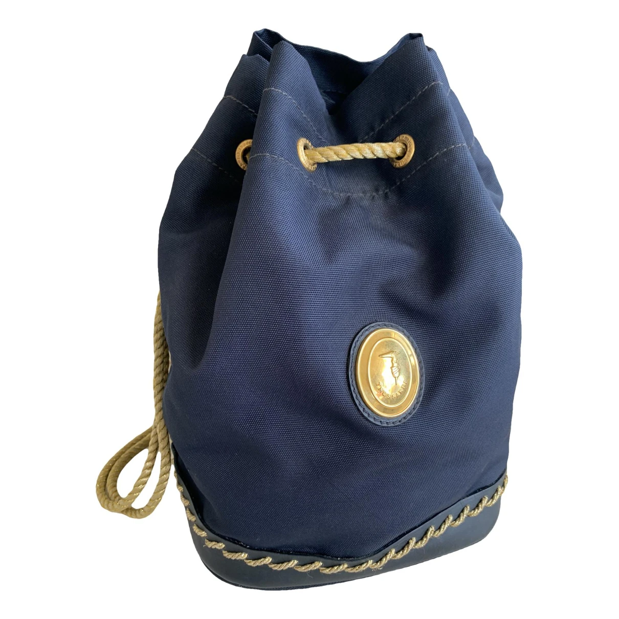 Pre-owned Trussardi Cloth Handbag In Blue
