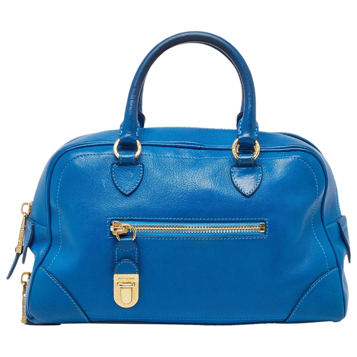 Pre-owned Marc Jacobs Leather Satchel In Blue