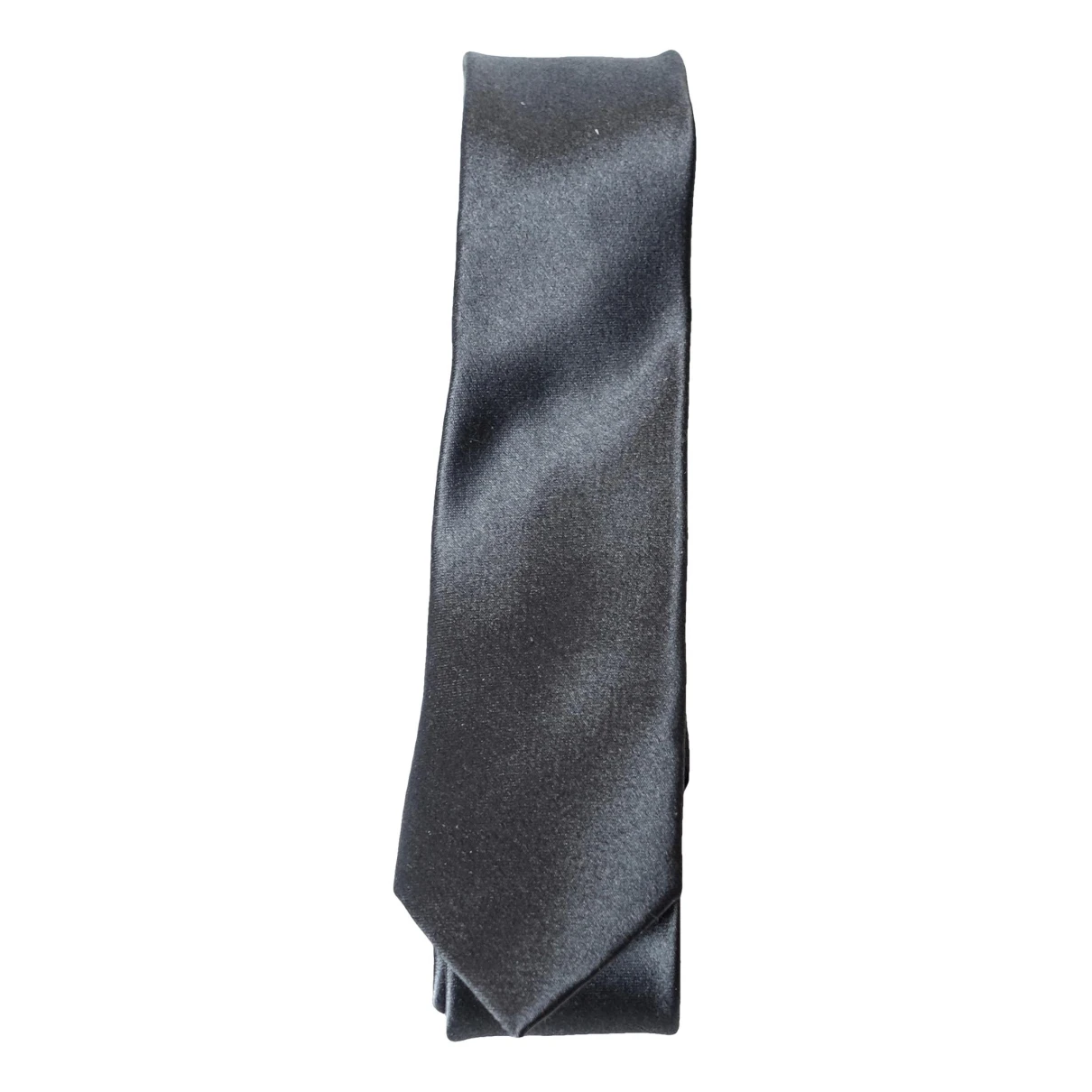 Pre-owned Original Penguin Silk Tie In Grey