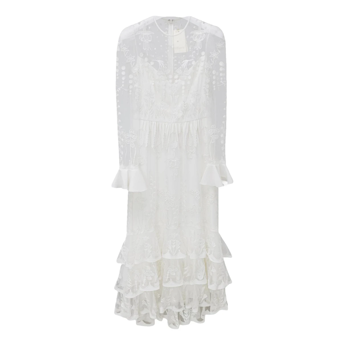 Pre-owned Temperley London Maxi Dress In White