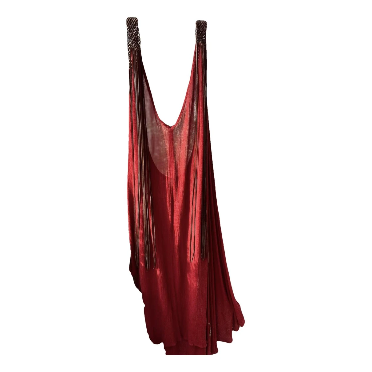 Pre-owned Caravana Maxi Dress In Red