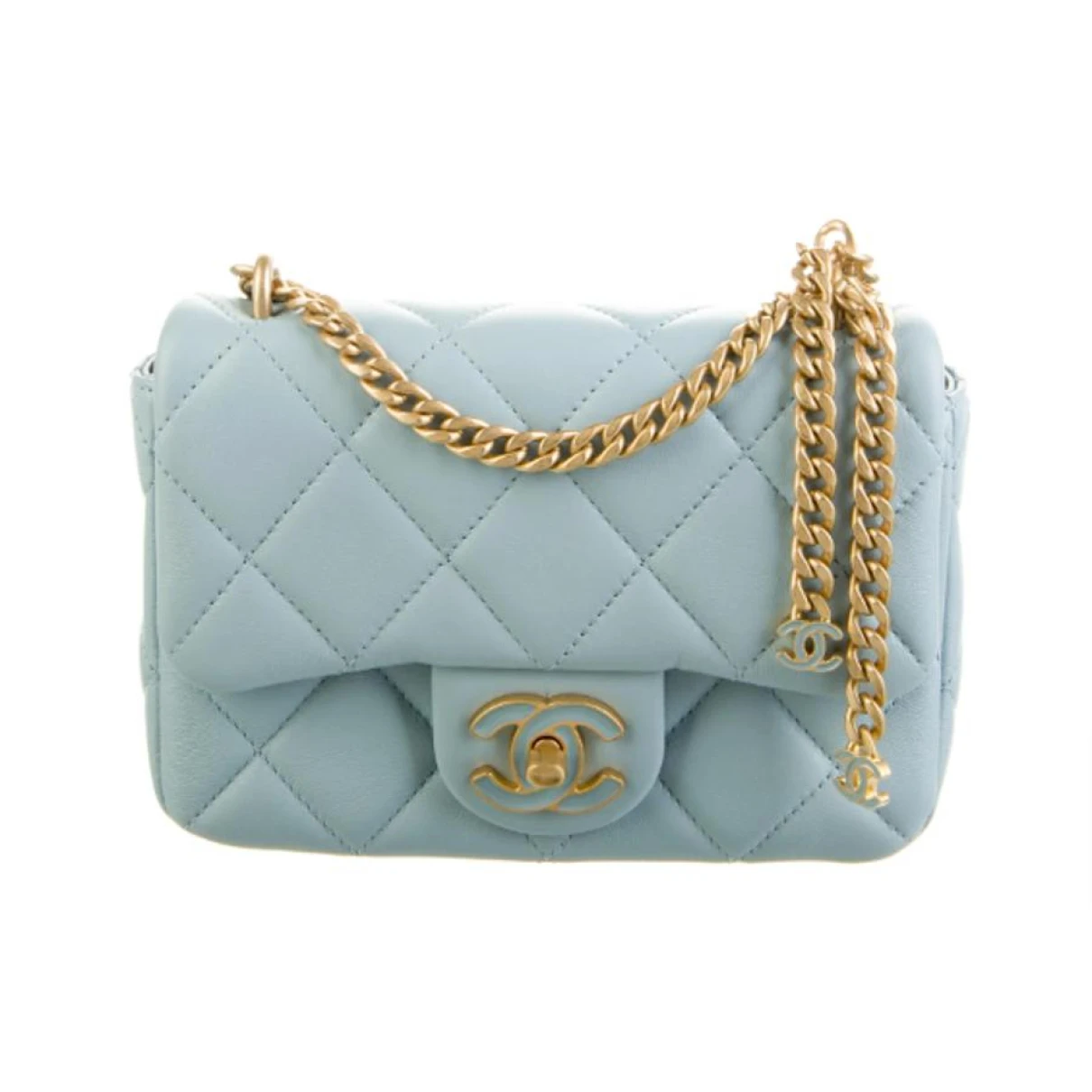 Pre-owned Chanel Leather Handbag In Blue