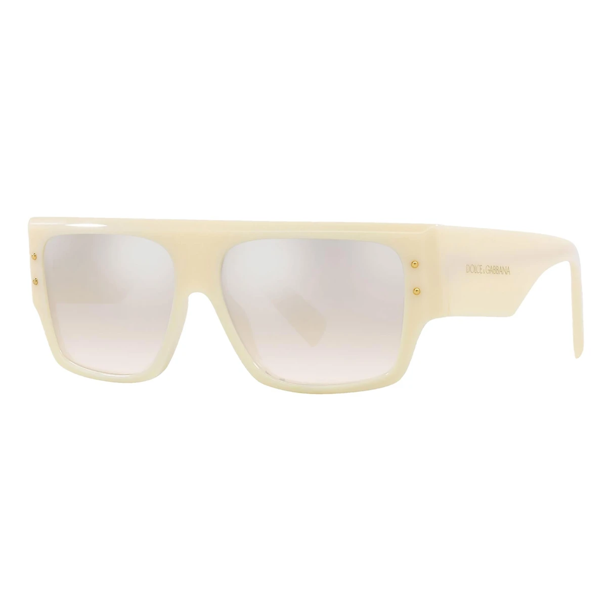 Pre-owned Dolce & Gabbana Oversized Sunglasses In Gold