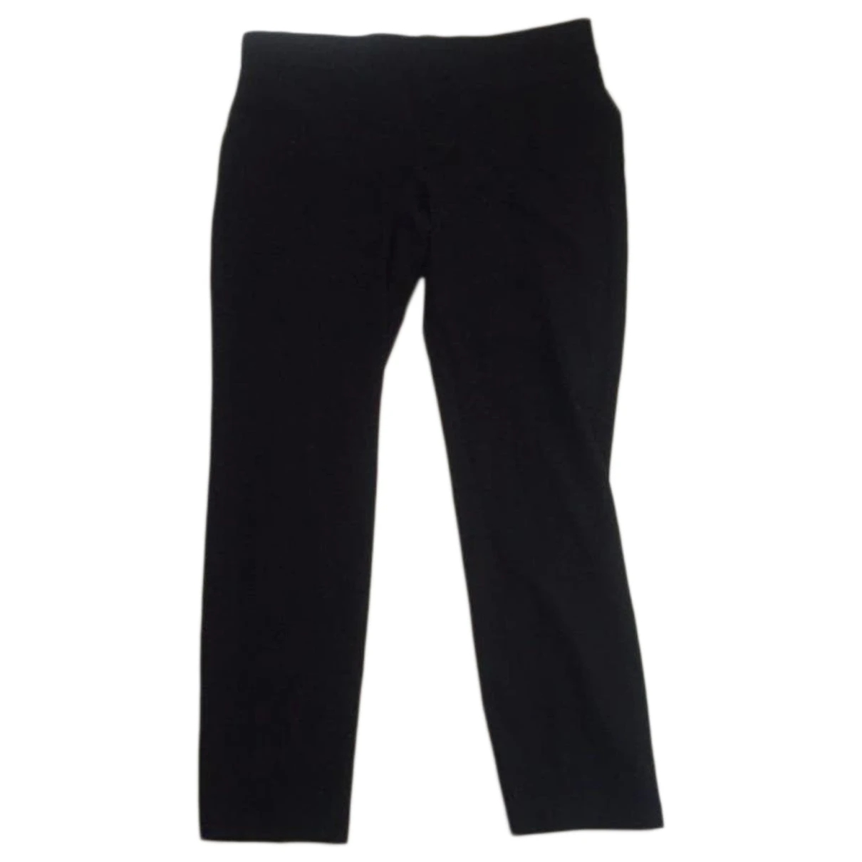 Pre-owned Eileen Fisher Straight Pants In Black