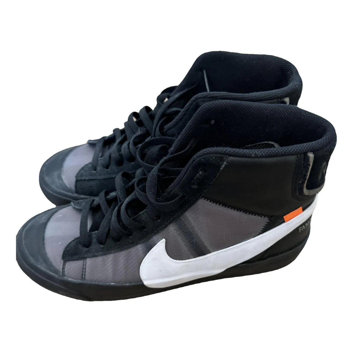 Pre-owned Nike X Off-white High Trainers In Black