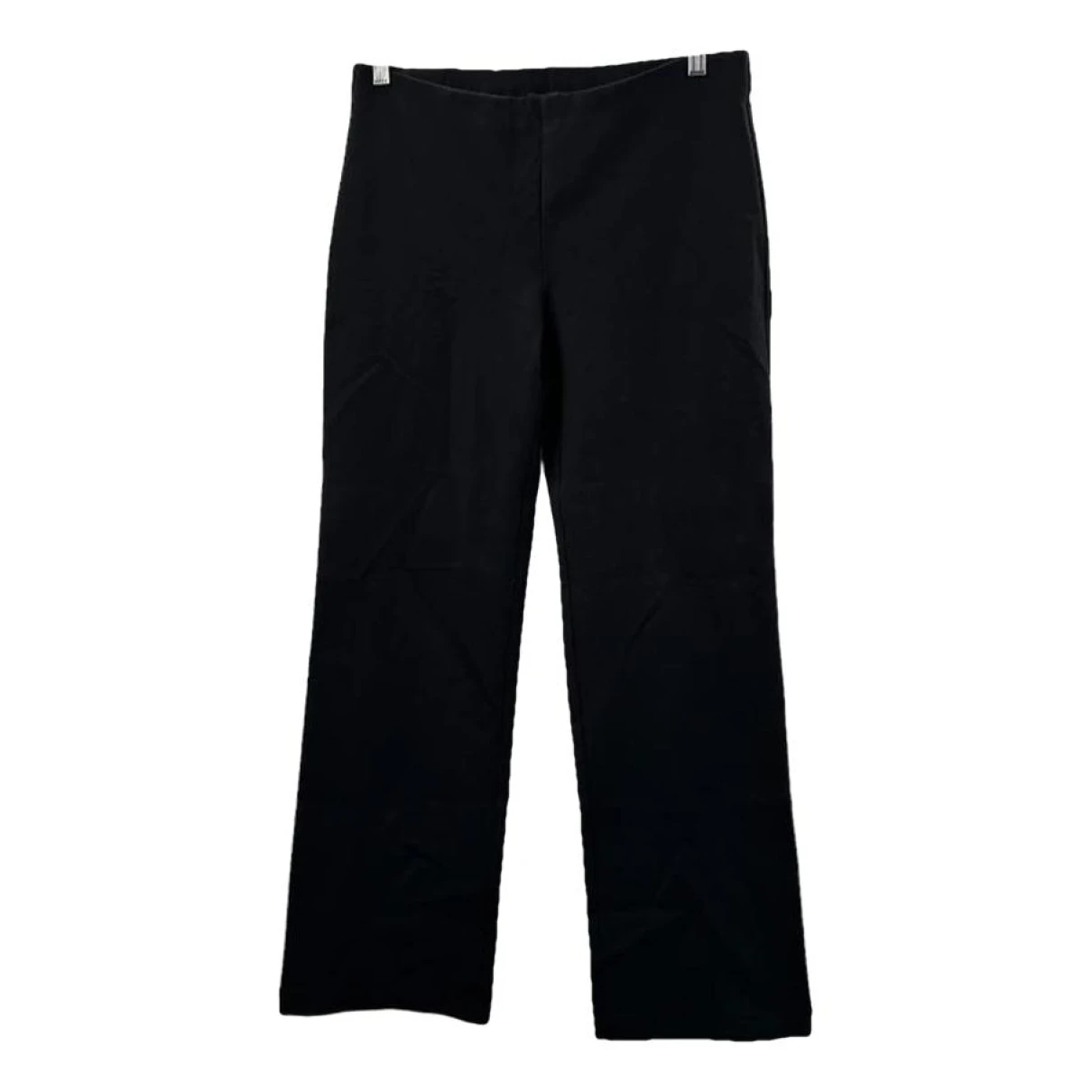 Pre-owned Eileen Fisher Straight Pants In Black