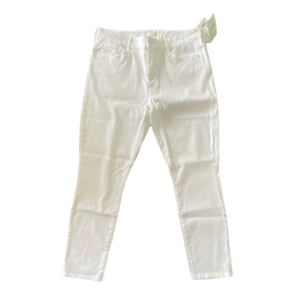 Pre-owned Mother Mslim Jeans In White
