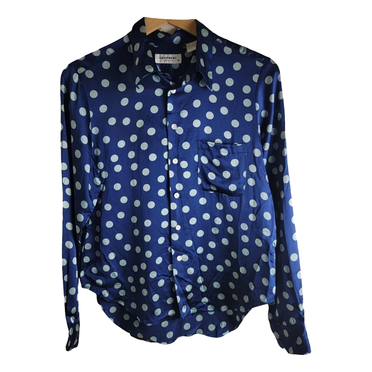 Pre-owned Equipment Silk Shirt In Blue