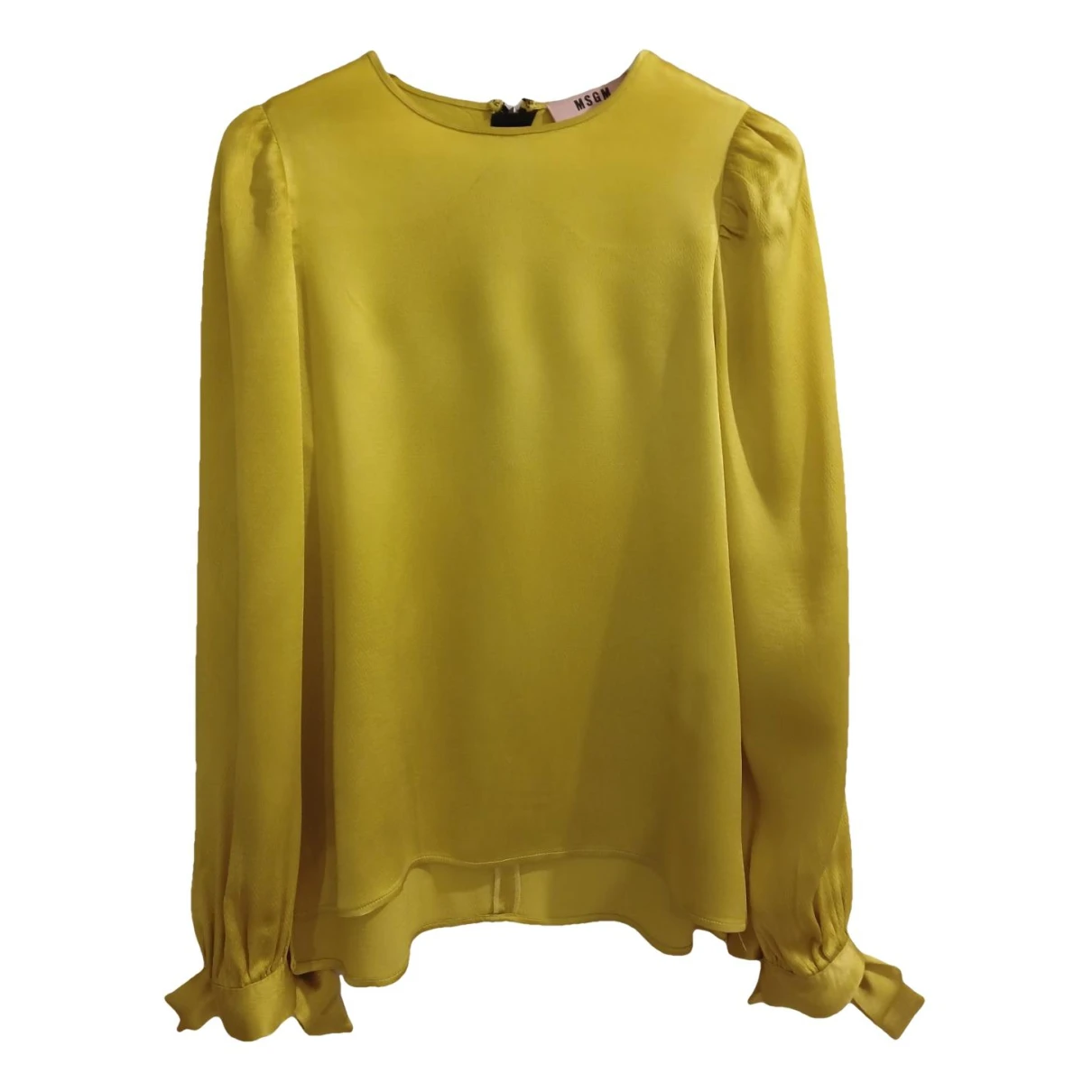 Pre-owned Msgm Blouse In Gold