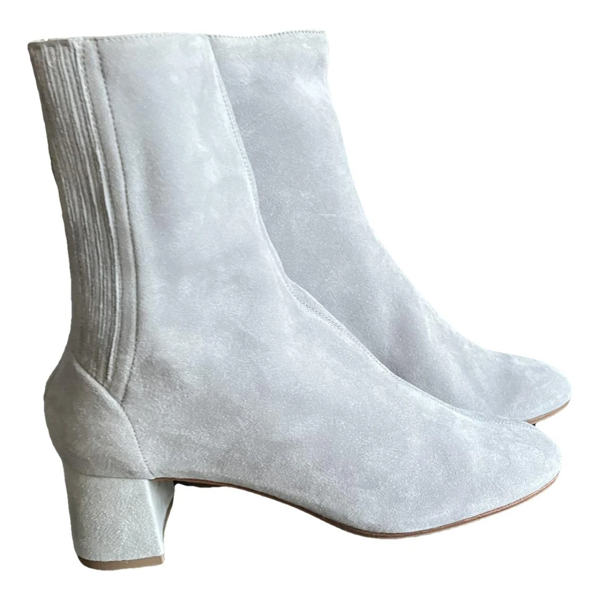 Pre-owned Aquazzura Boots In Grey