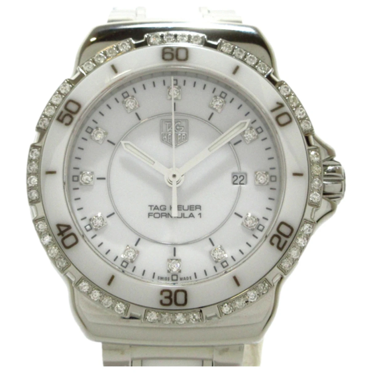 Pre-owned Tag Heuer Formula 1 Watch In Silver