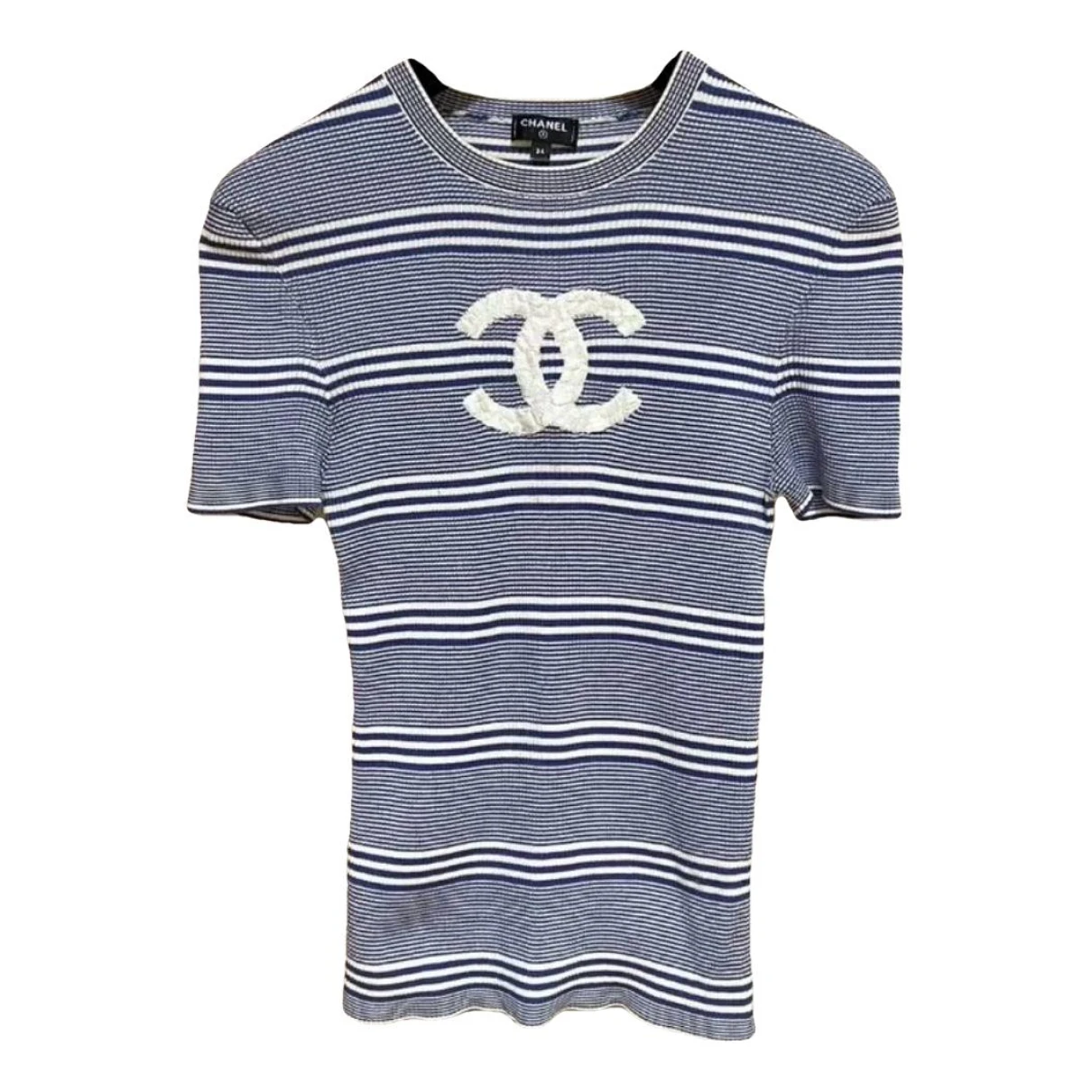 Pre-owned Chanel T-shirt In Blue