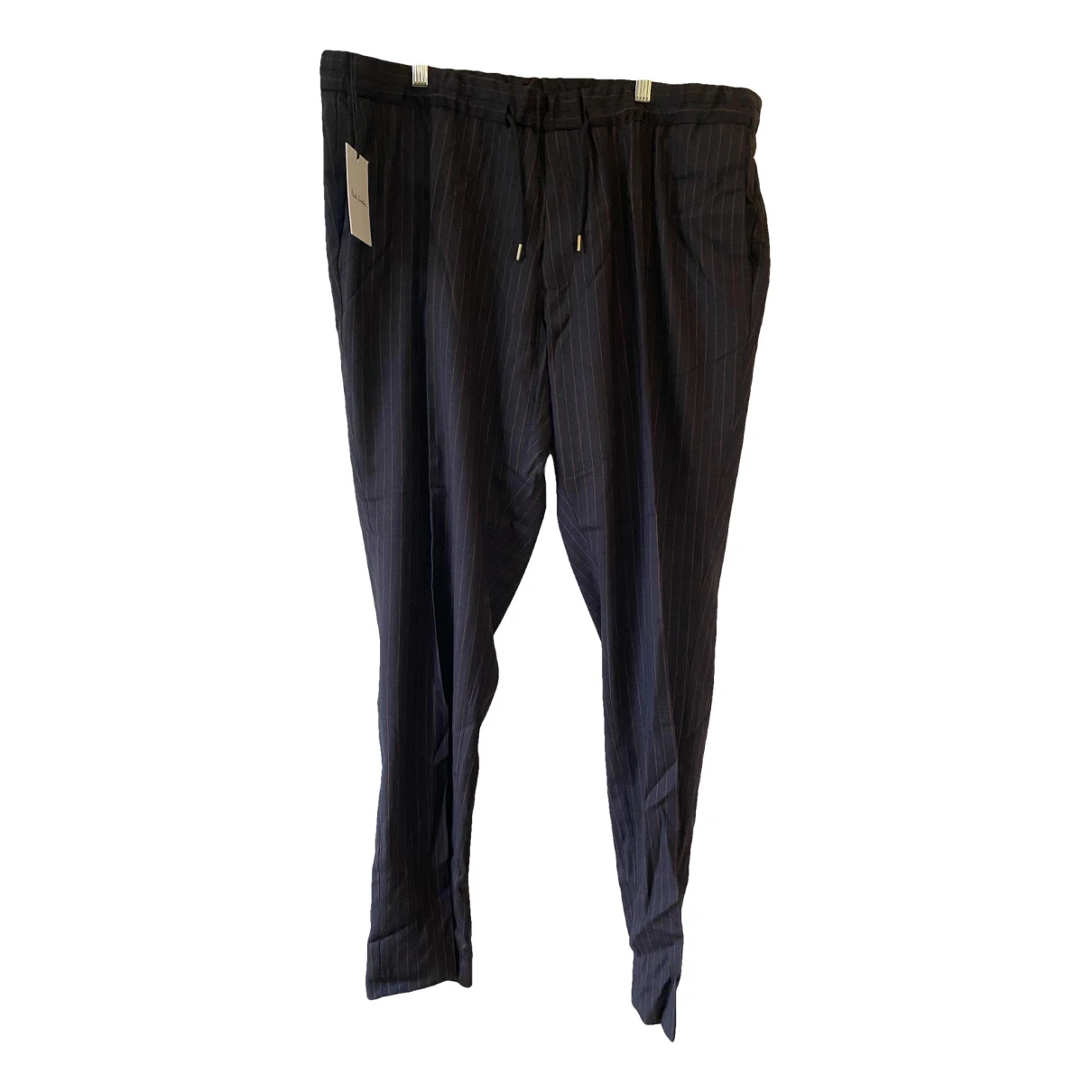 Pre-owned Paul Smith Wool Trousers In Navy