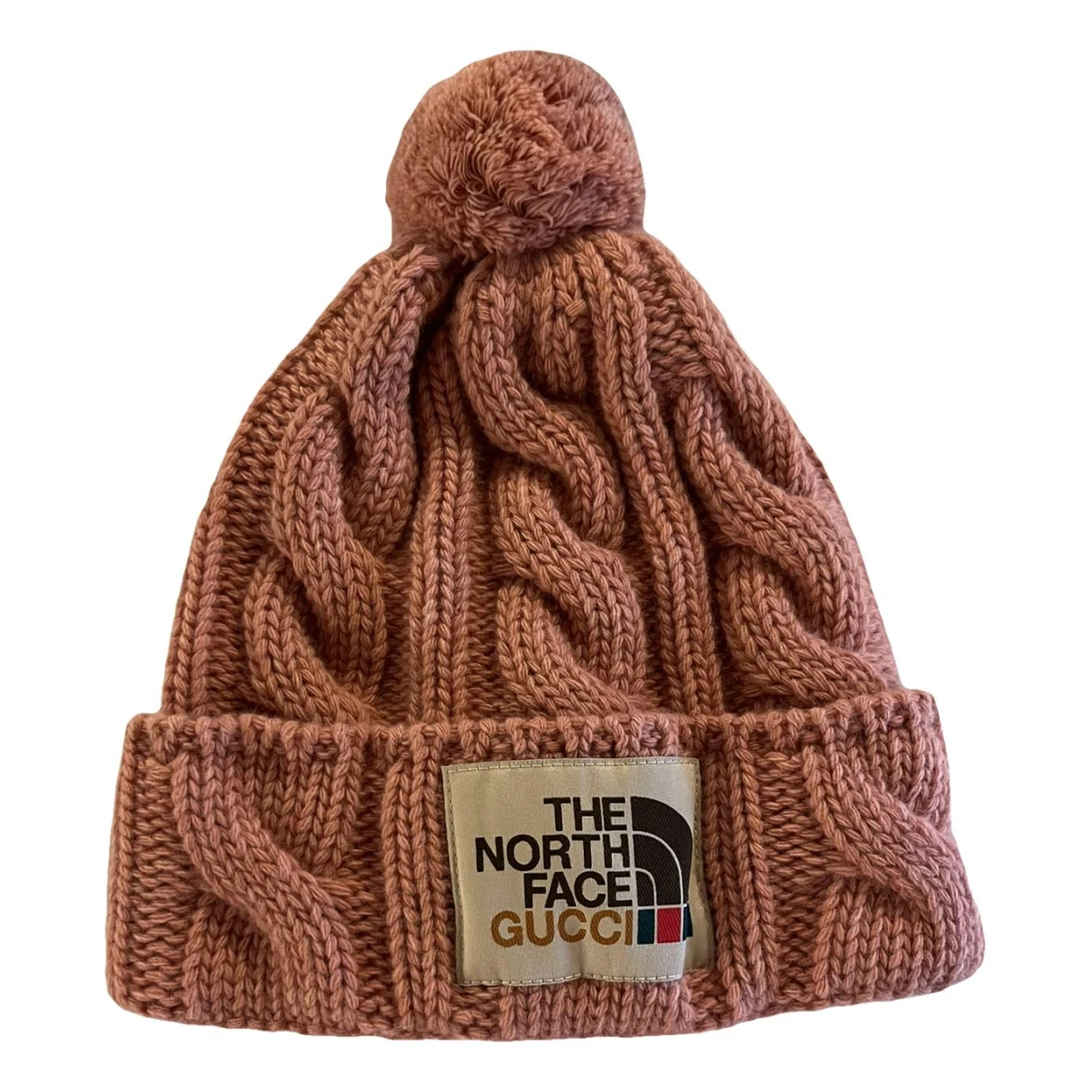 Pre-owned The North Face X Gucci Wool Hat In Pink