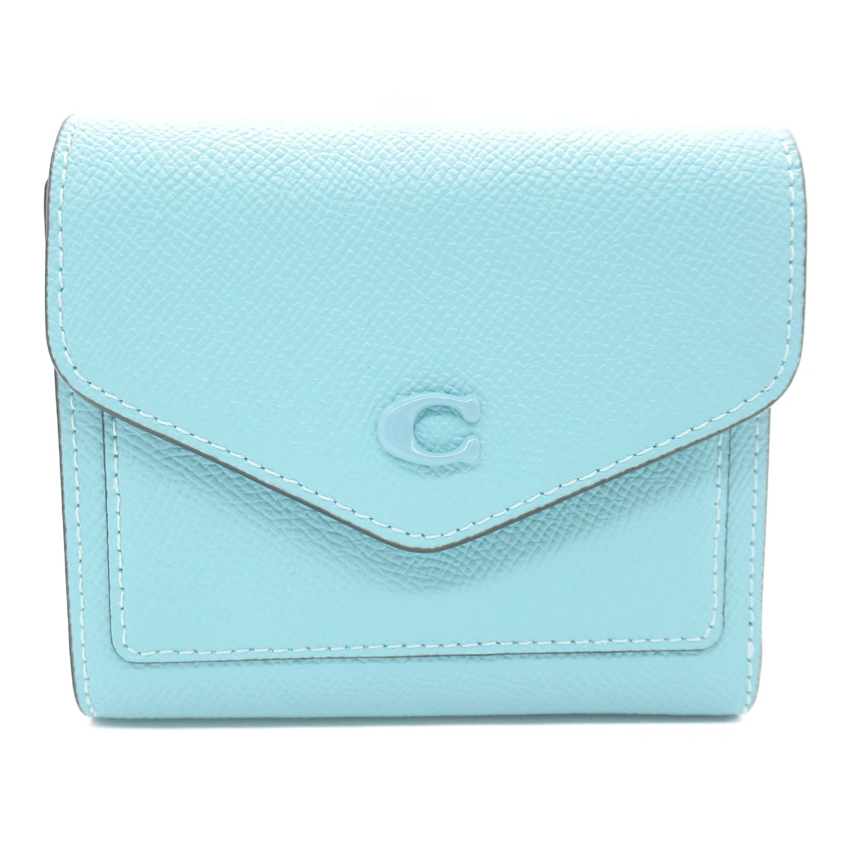 Pre-owned Coach Leather Wallet In Blue