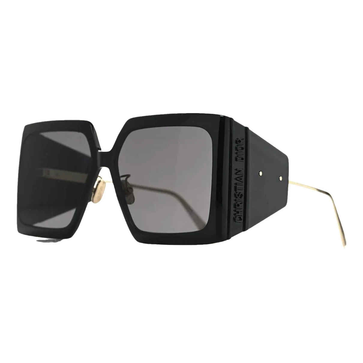 Pre-owned Dior Oversized Sunglasses In Black