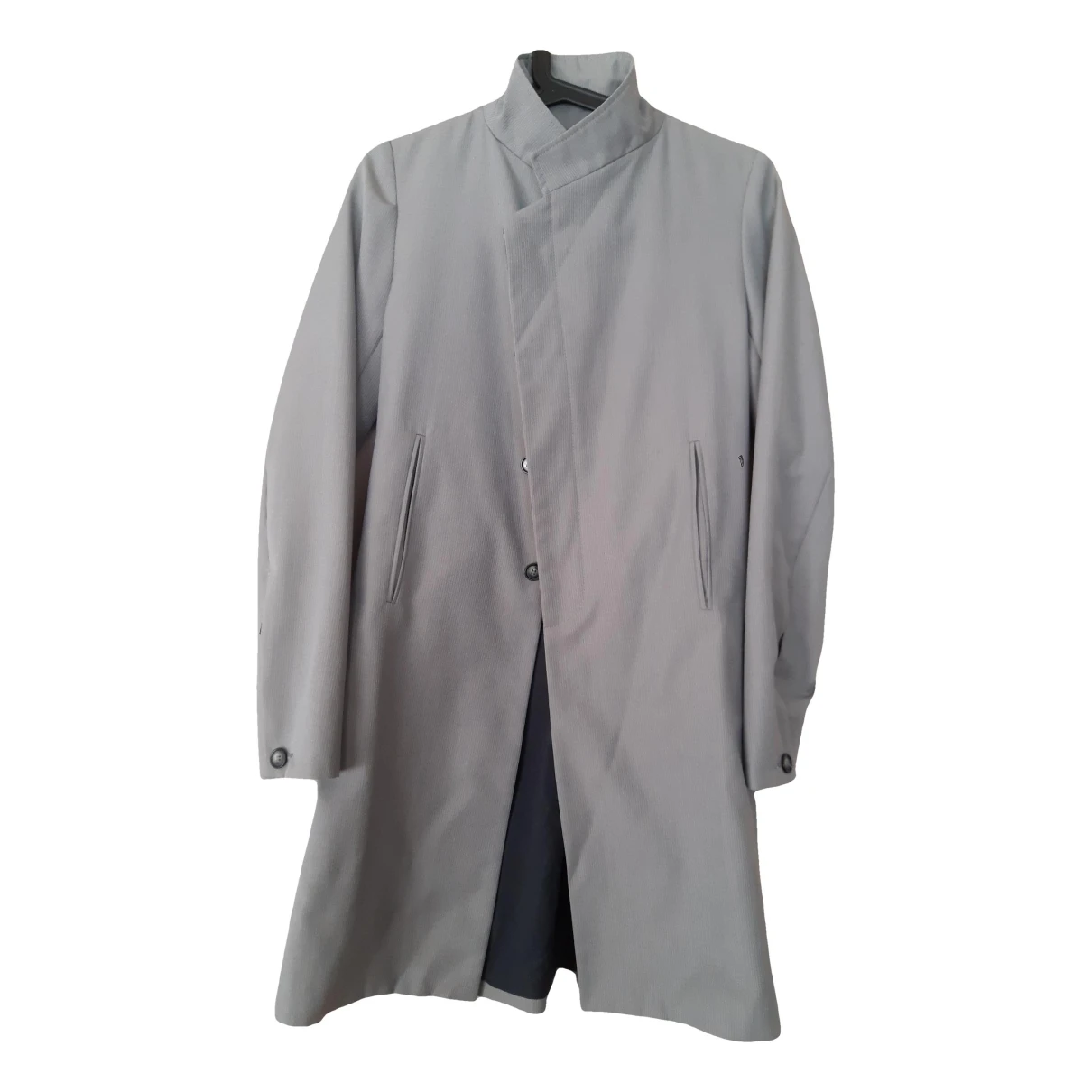 Pre-owned Stephan Schneider Wool Trench Coat In Grey