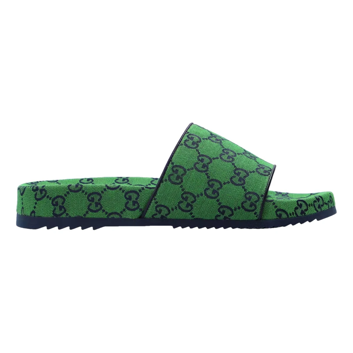 Pre-owned Gucci Cloth Sandals In Green