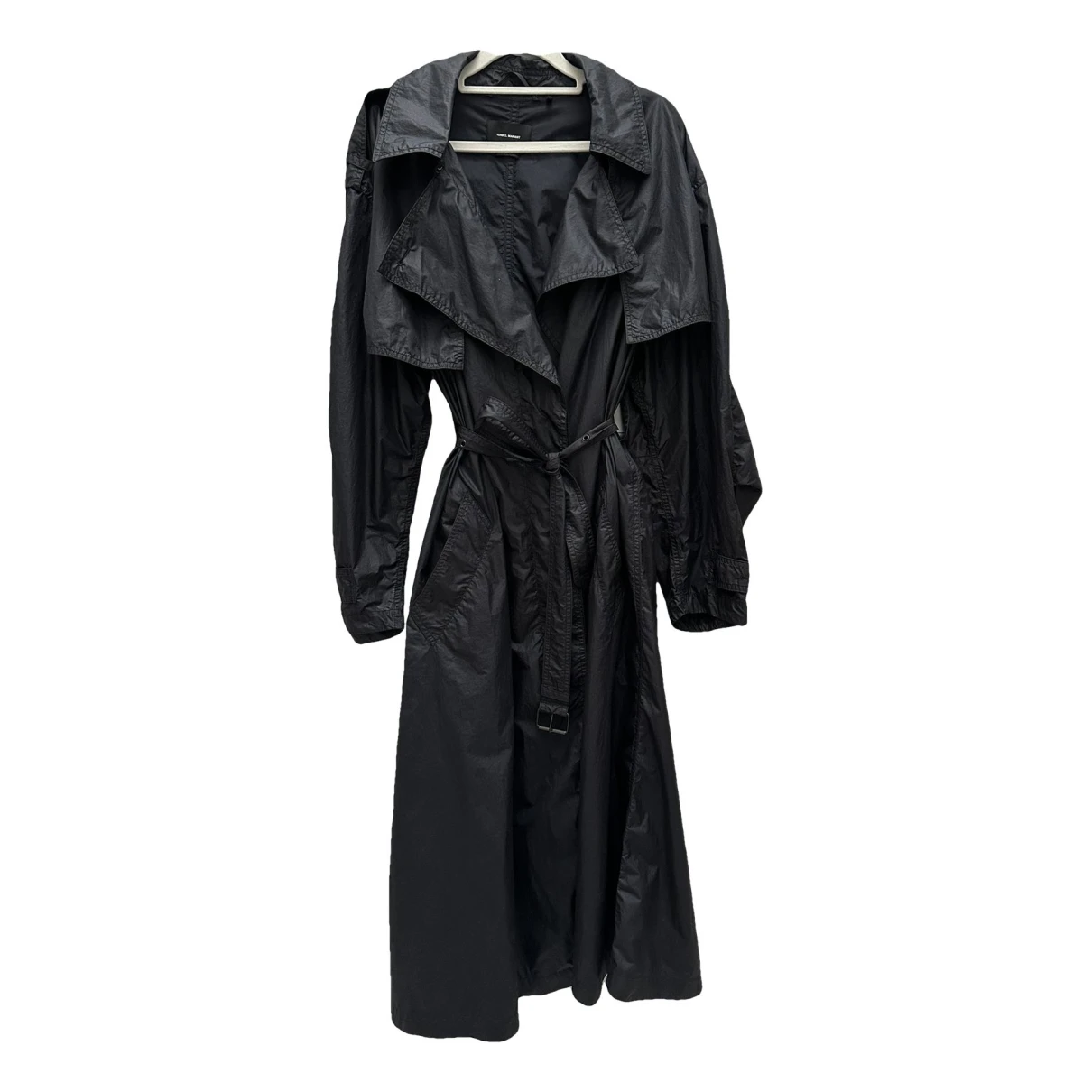 Pre-owned Isabel Marant Trench Coat In Black