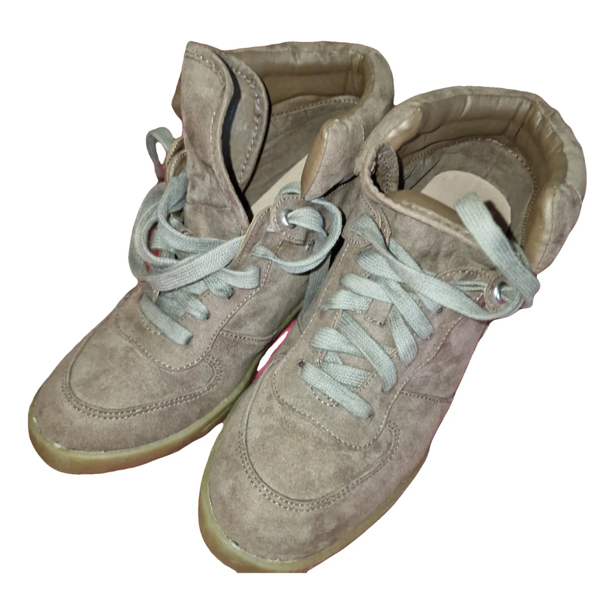 Pre-owned San Marina Leather Trainers In Brown