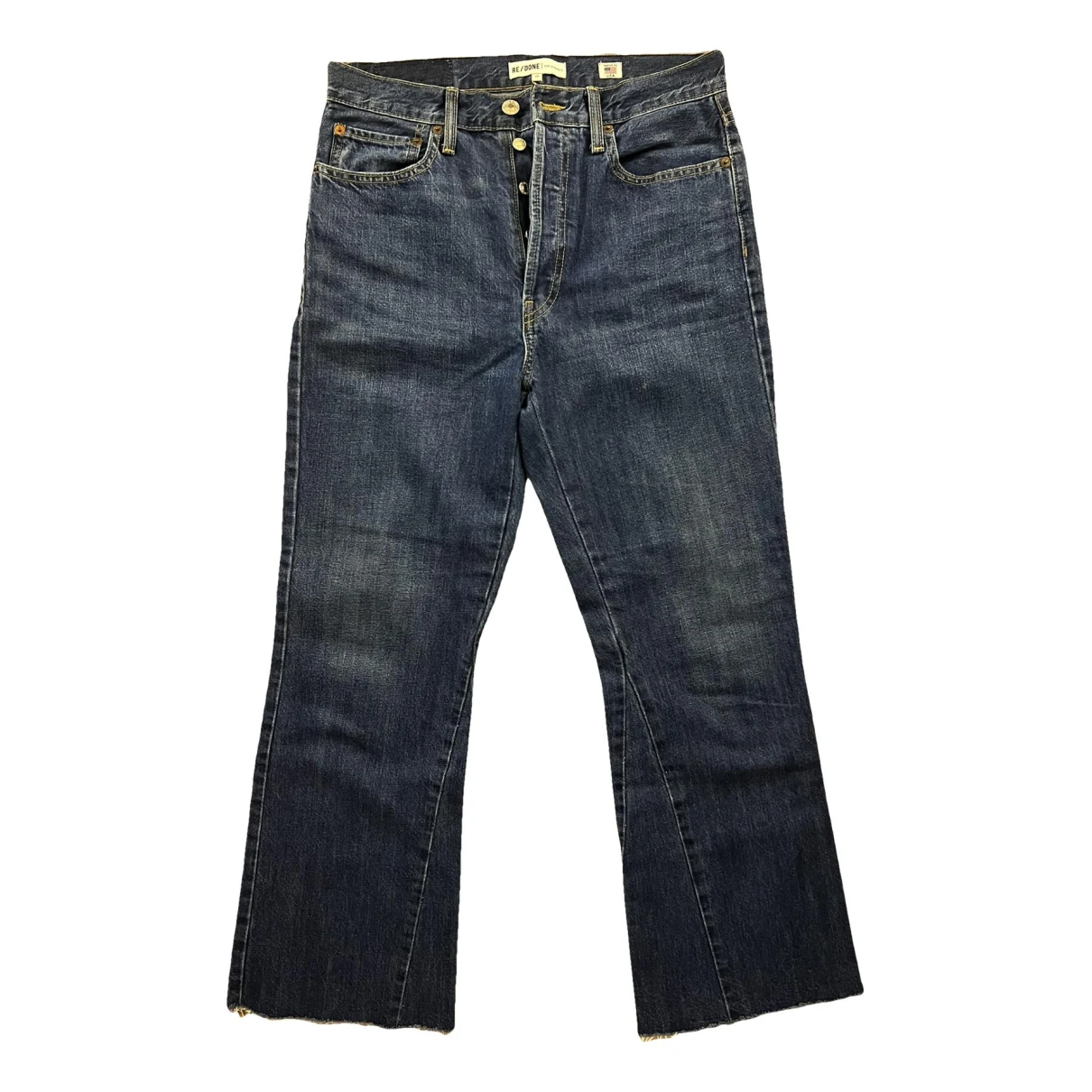 Pre-owned Re/done Bootcut Jeans In Blue