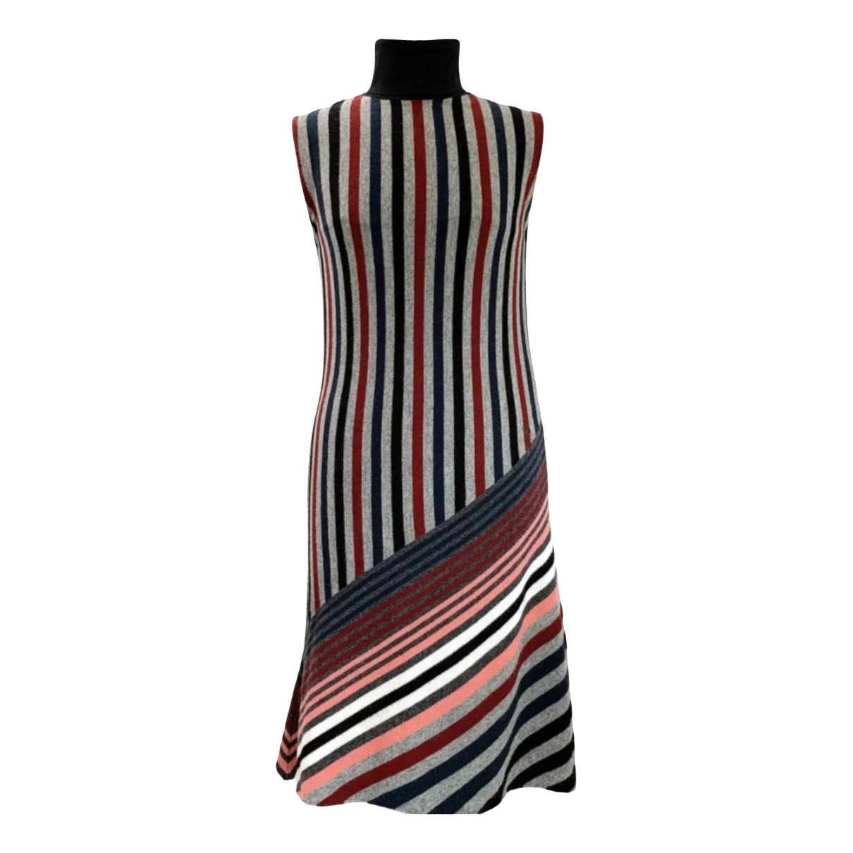 Pre-owned Louis Vuitton Cashmere Mid-length Dress In Multicolour