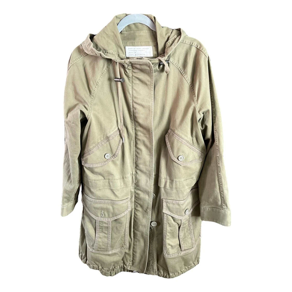Pre-owned Marc By Marc Jacobs Trench Coat In Green