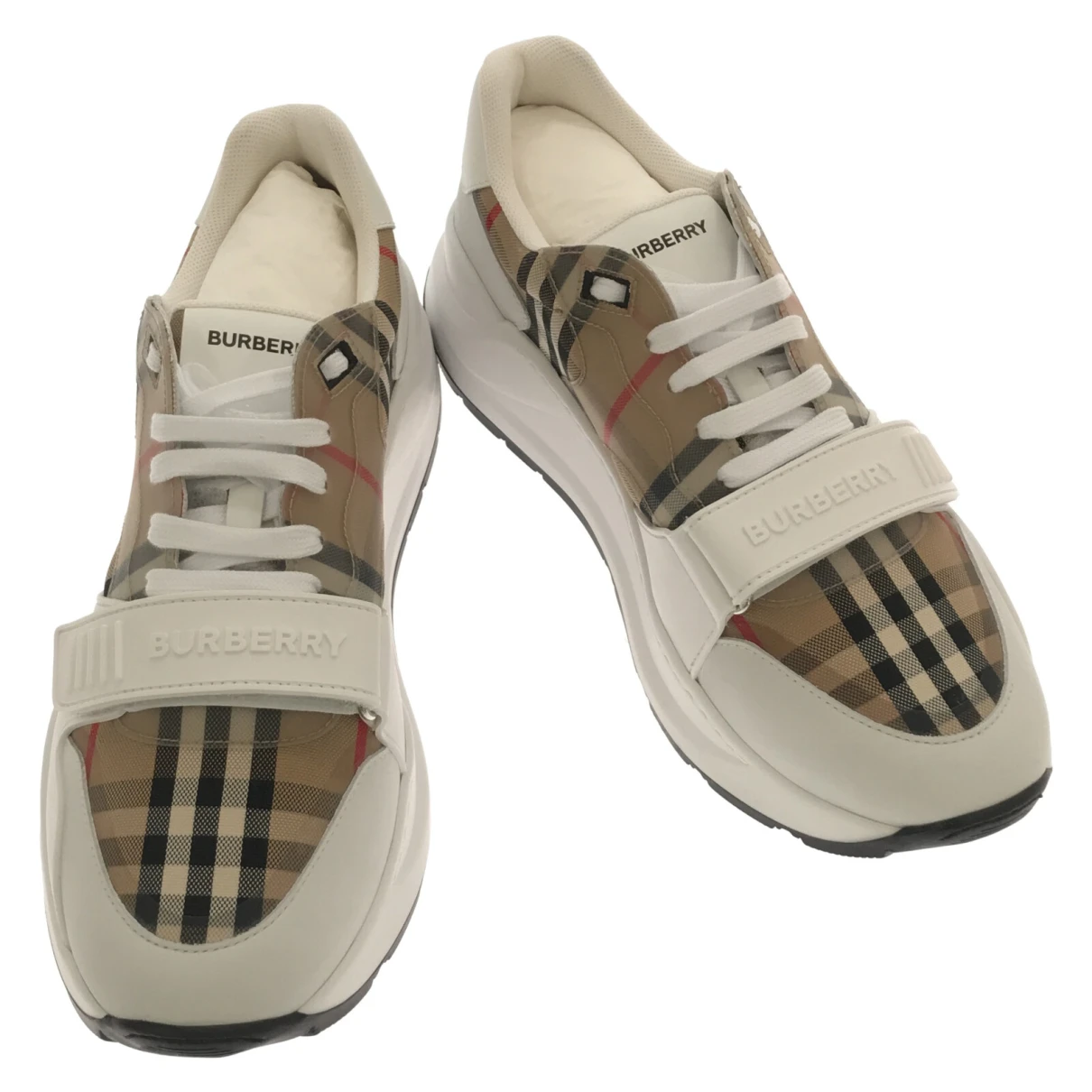 Pre-owned Burberry Low Trainers In White