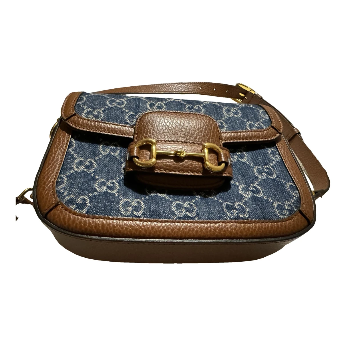 Pre-owned Gucci 1955 Crossbody Bag In Blue