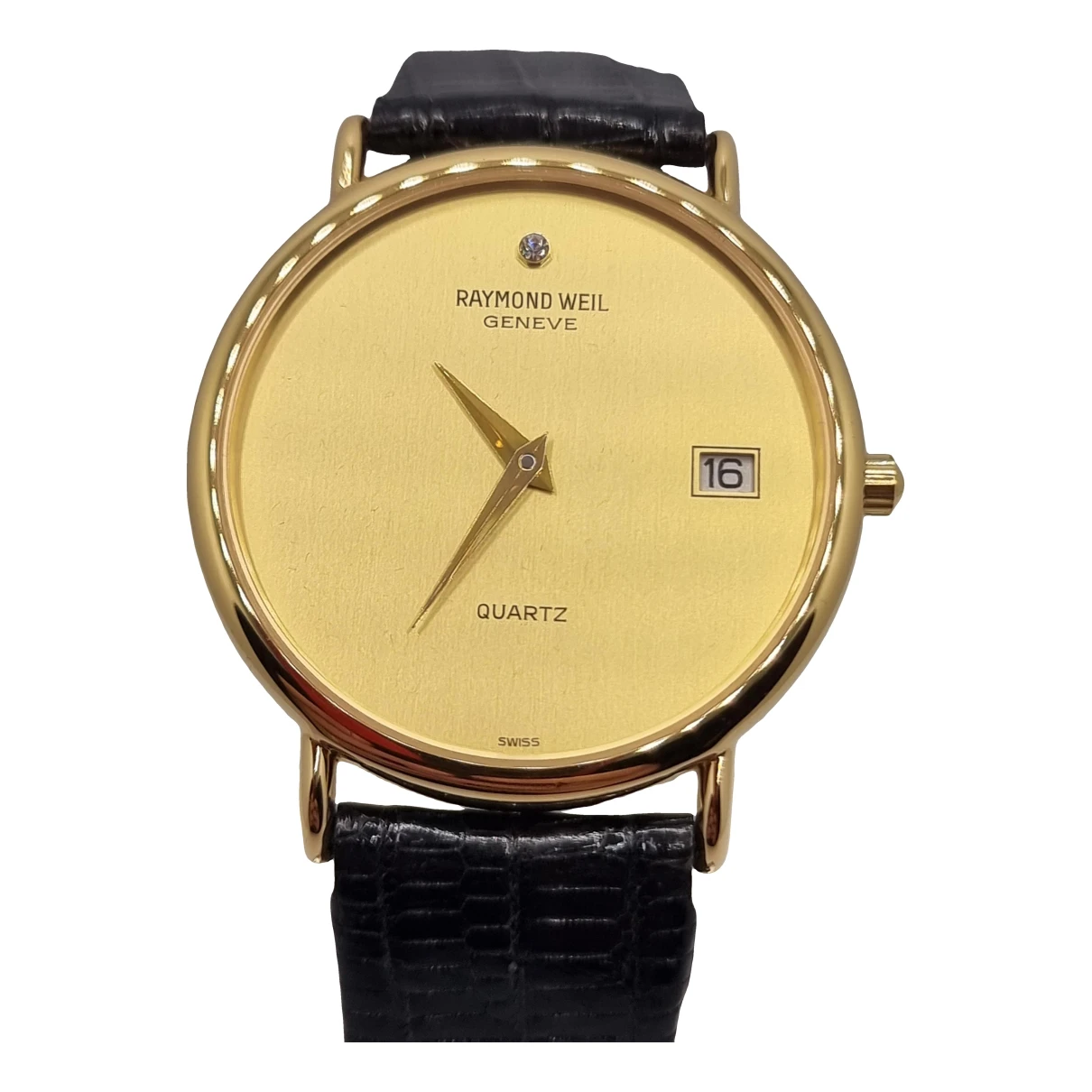 Pre-owned Raymond Weil Watch In Yellow