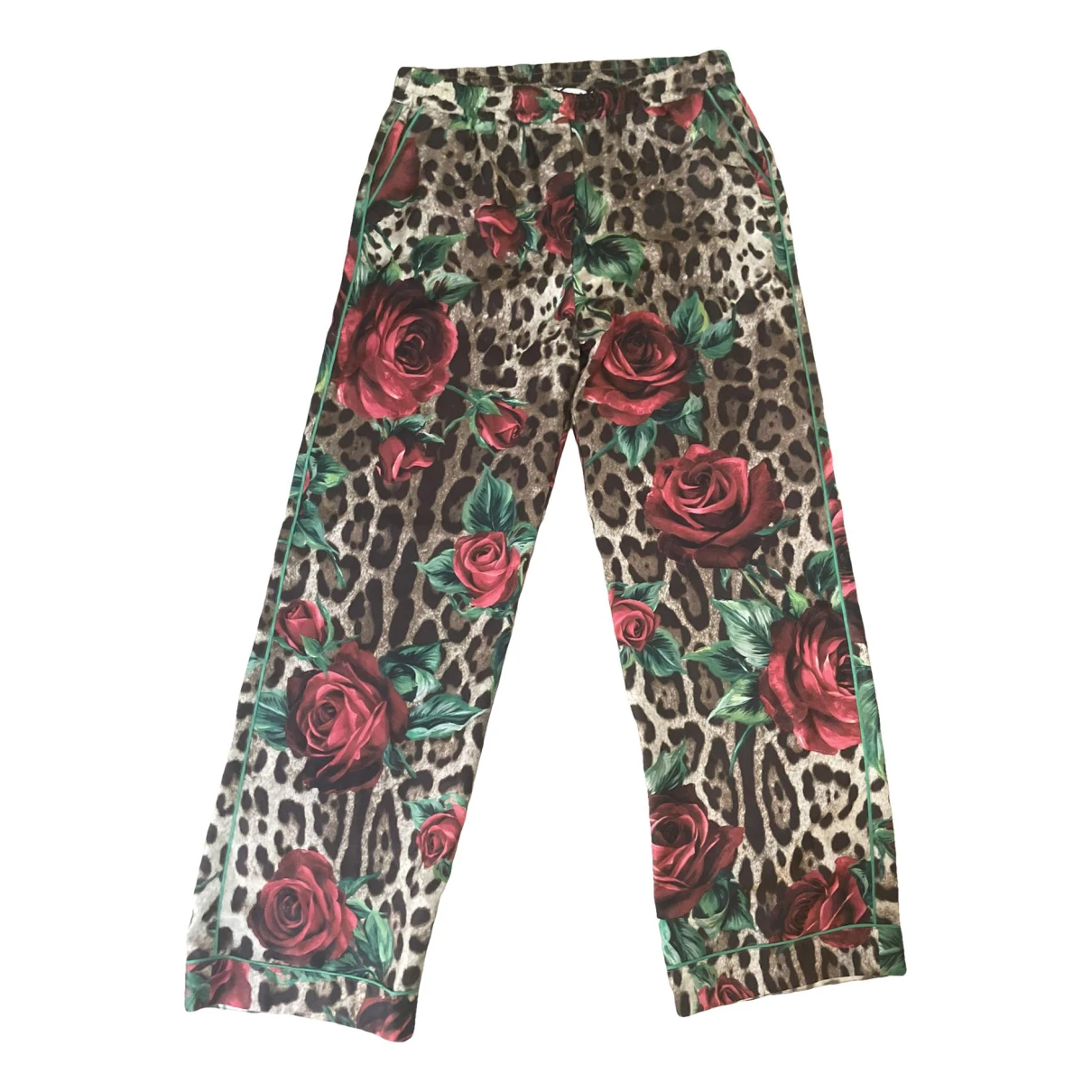 Pre-owned Dolce & Gabbana Silk Trousers In Other