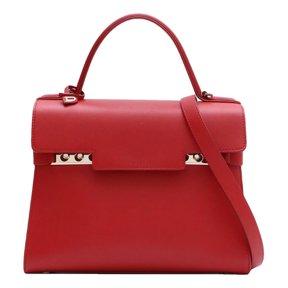 Pre-owned Delvaux Tempête Leather Handbag In Red
