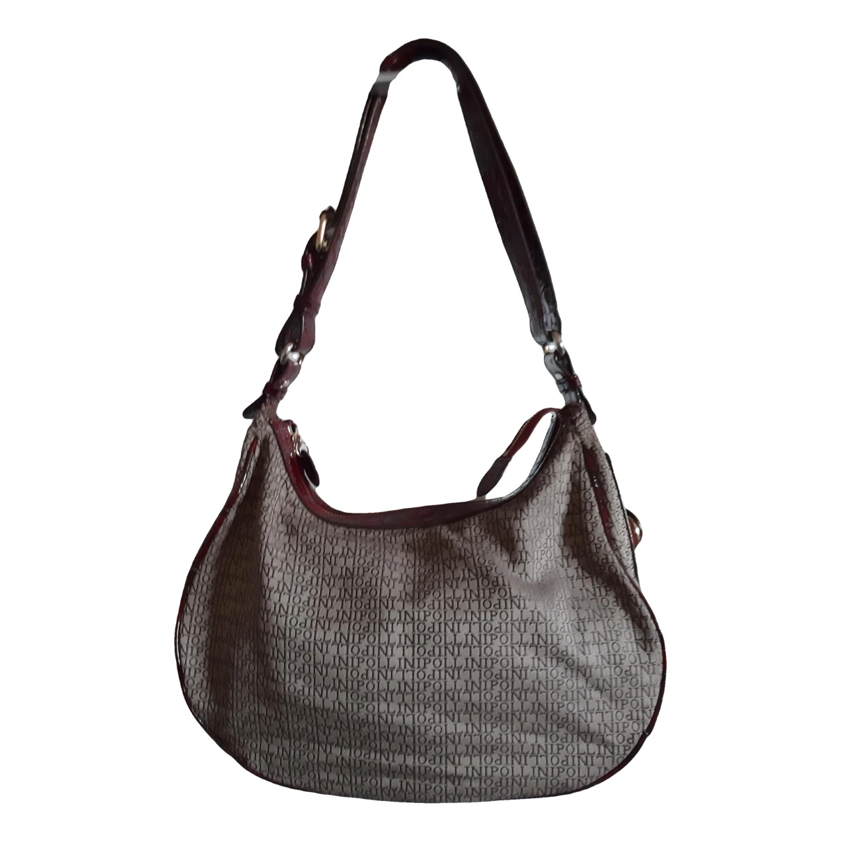 Pre-owned Pollini Cloth Handbag In Grey