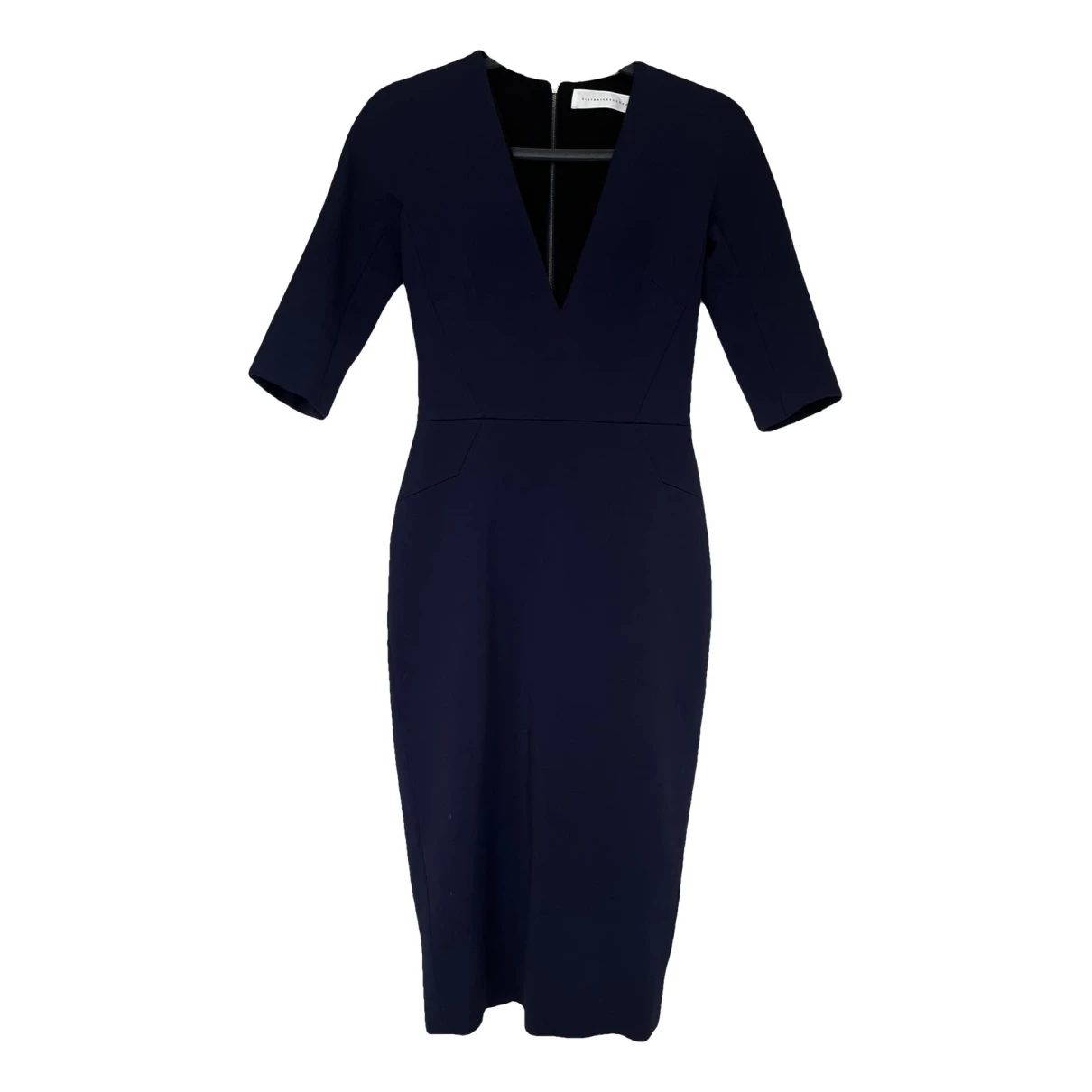 Pre-owned Victoria Beckham Mid-length Dress In Navy