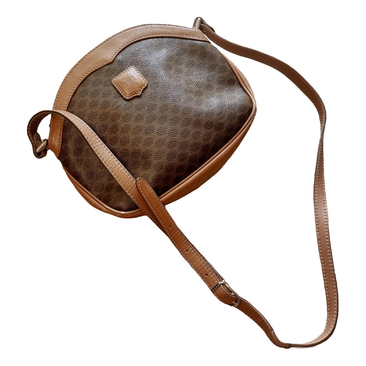 Pre-owned Celine Cloth Crossbody Bag In Brown