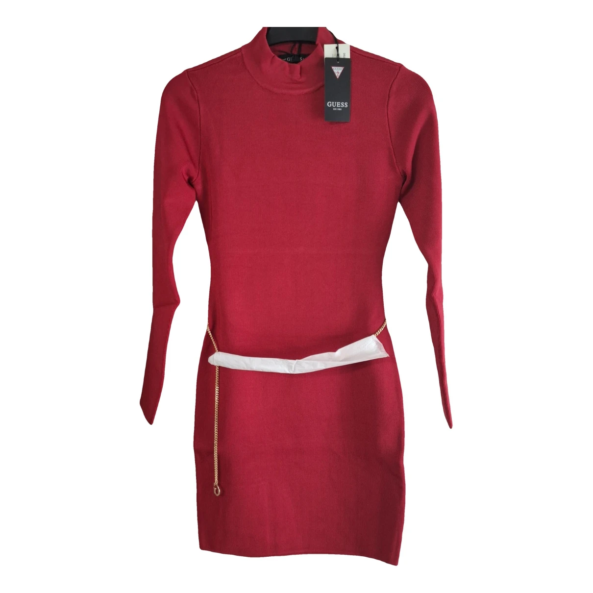 Pre-owned Guess Mini Dress In Red