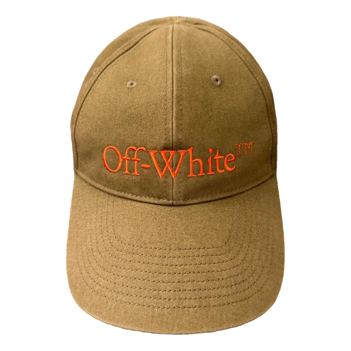 Pre-owned Off-white Hat In Khaki