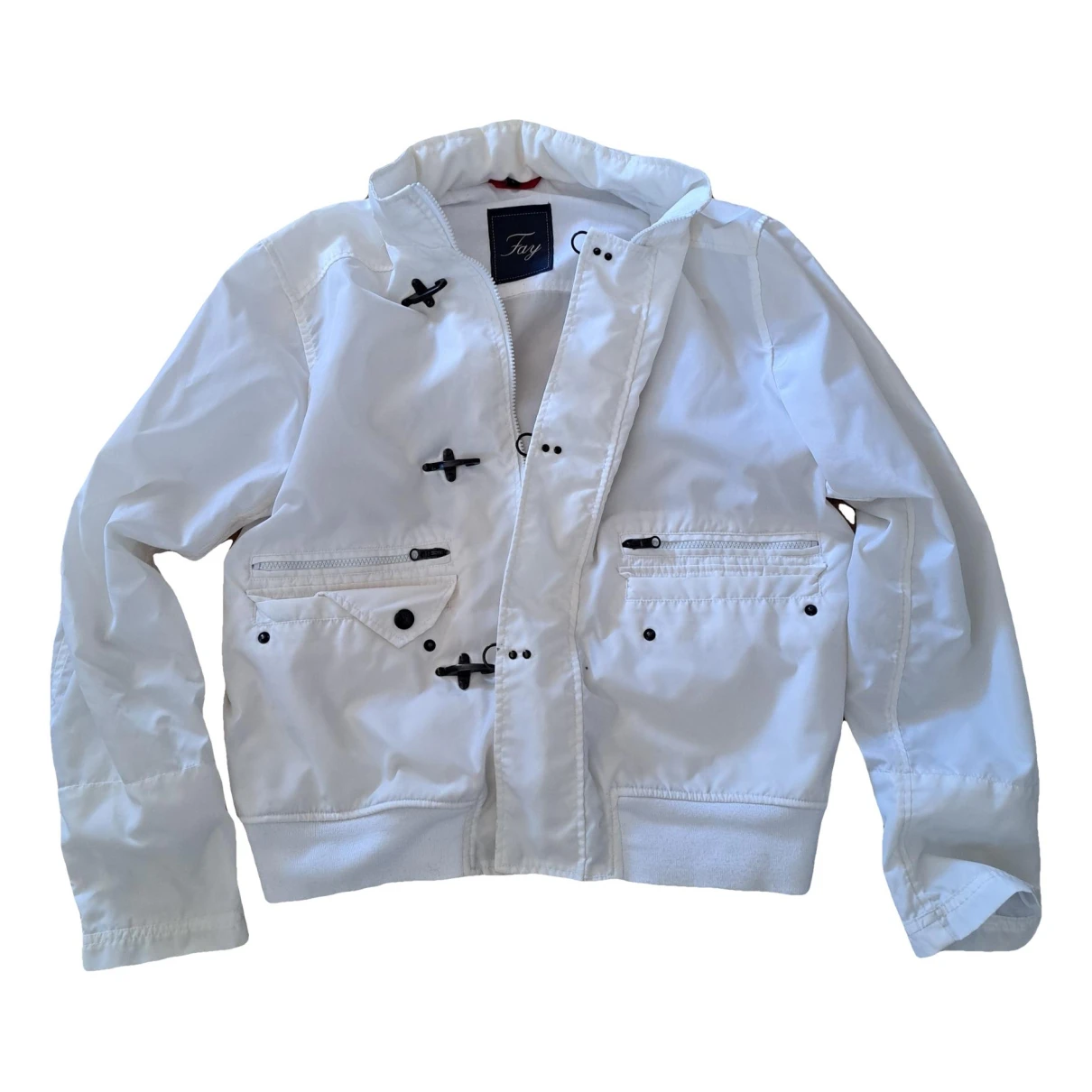 Pre-owned Fay Coat In White