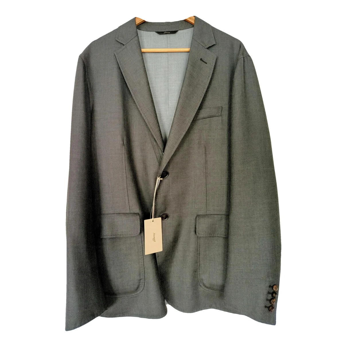 Pre-owned Brioni Wool Vest In Grey