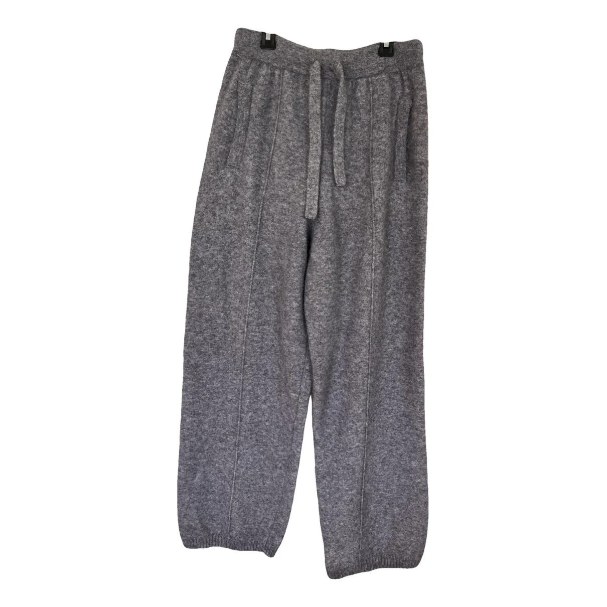 Pre-owned Laneus Cashmere Trousers In Grey
