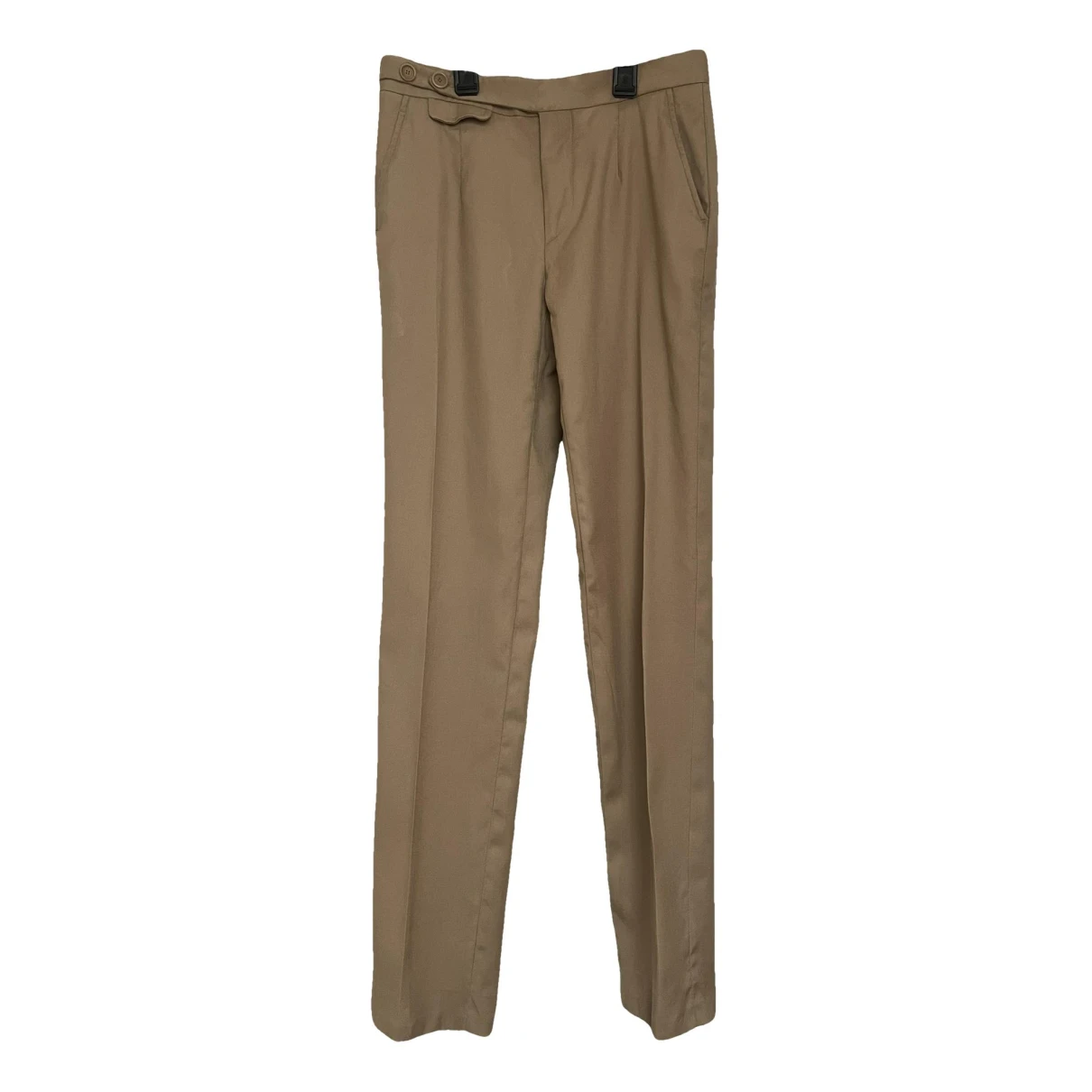 Pre-owned Dolce & Gabbana Wool Trousers In Camel
