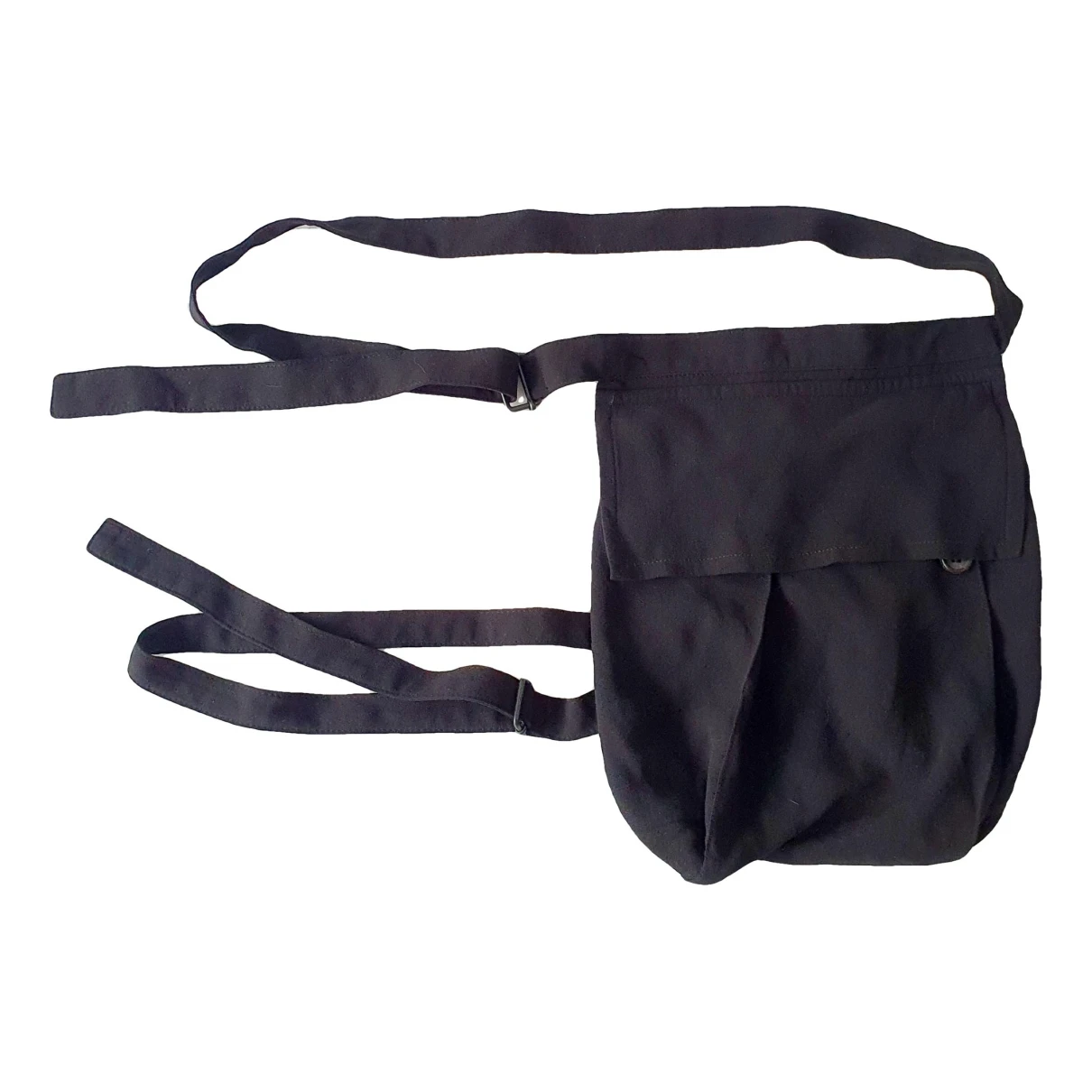Pre-owned Ann Demeulemeester Silk Mini Bag In Black